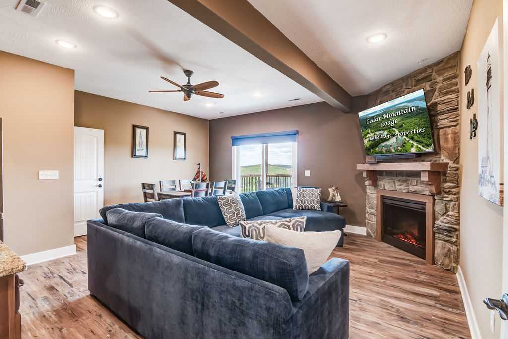 Lower level living area